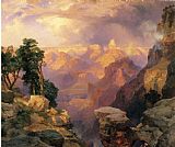 Thomas Moran Grand Canyon with Rainbows
